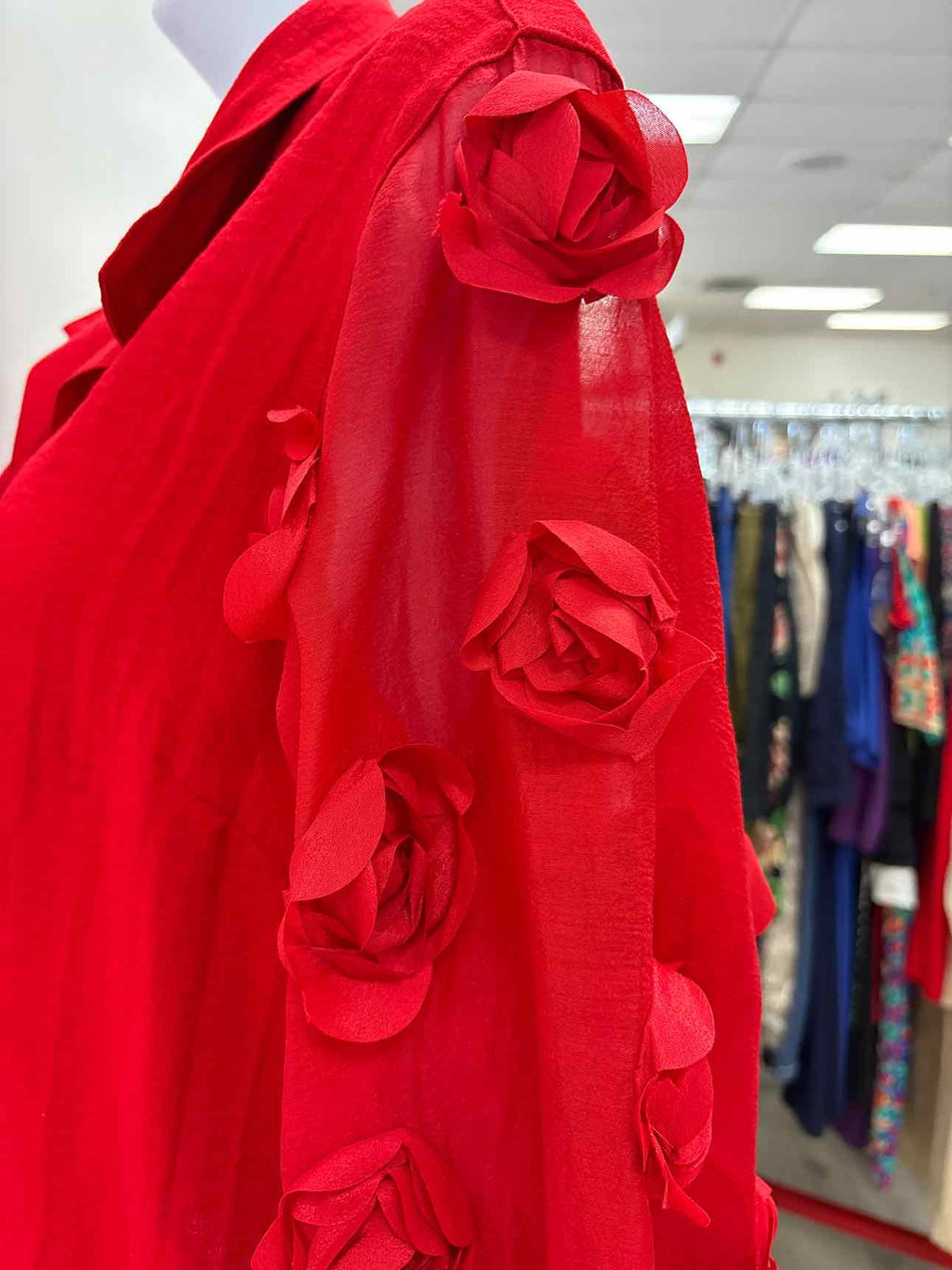 John Mark Size M Red Preloved Blouse LS