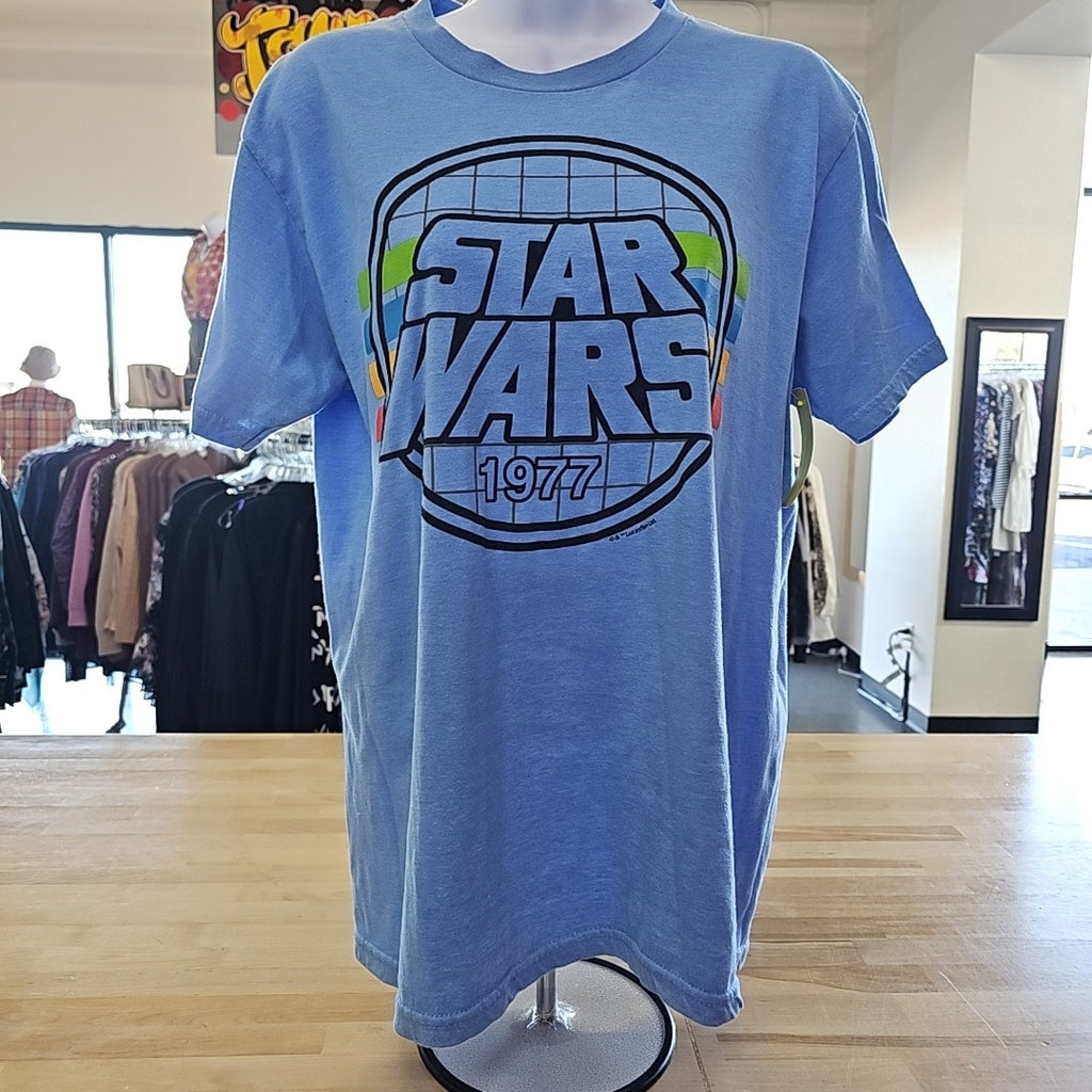 Star Wars Size L Blue GRaphic T-shirt