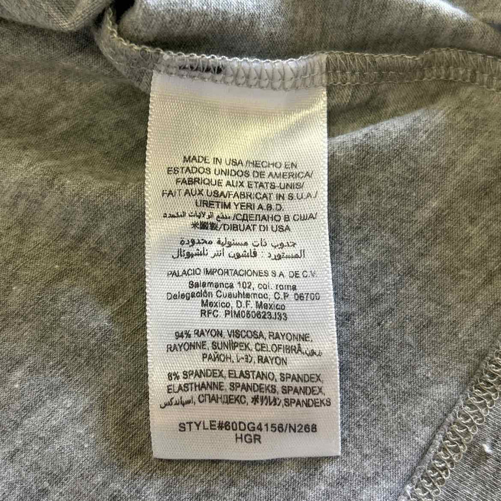 Bebe Size XS Gray Preloved T-Shirt SS