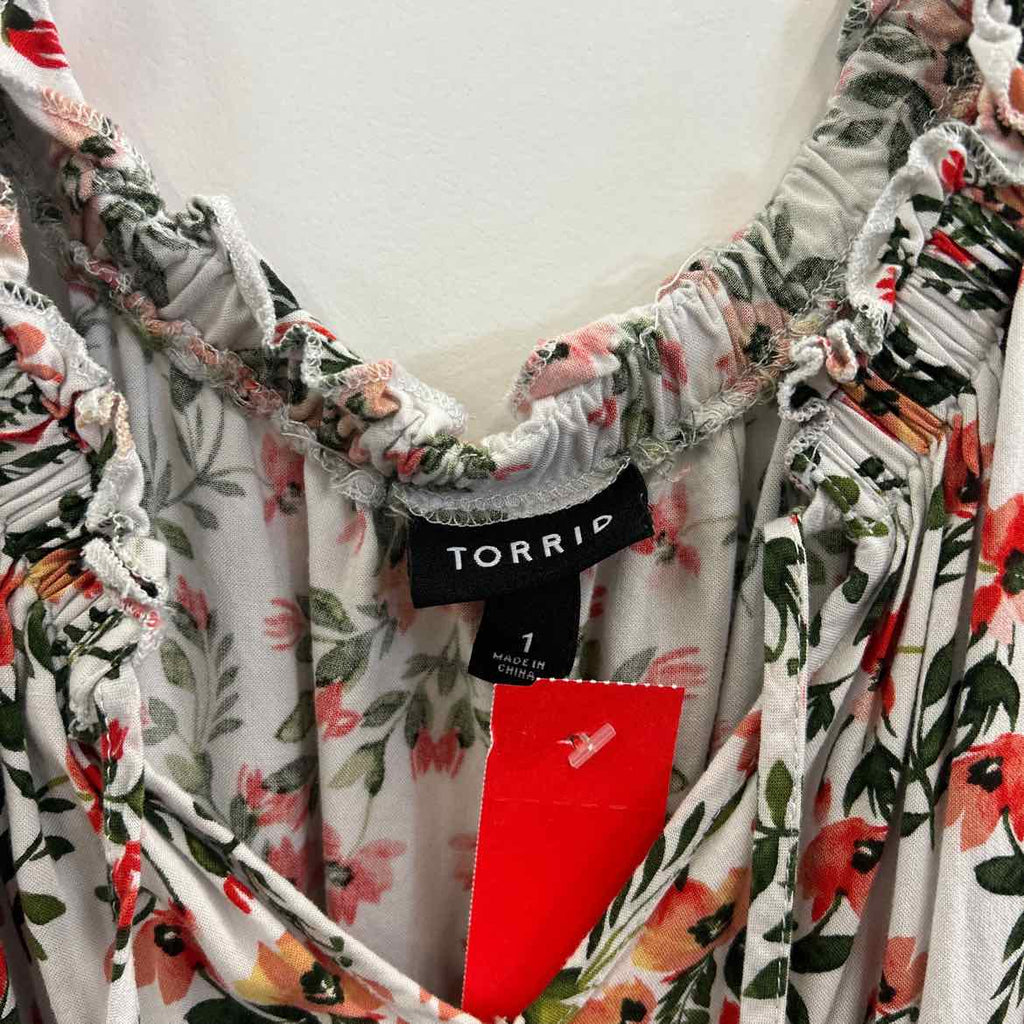 Torrid Size 1X White Preloved Dress