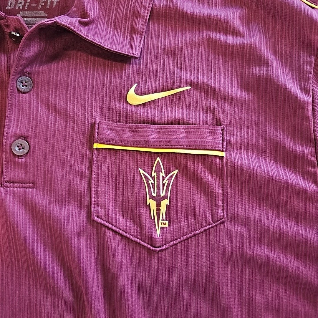 Nike Size XL Burgundy ASU Preloved MENS Polo