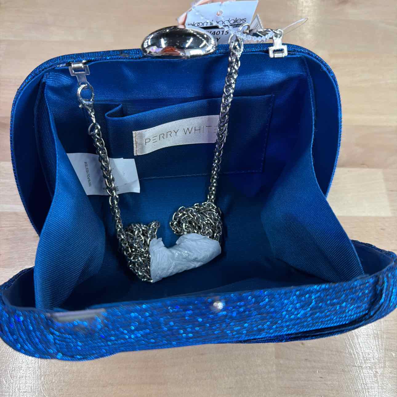 Perry White Blue Handbag