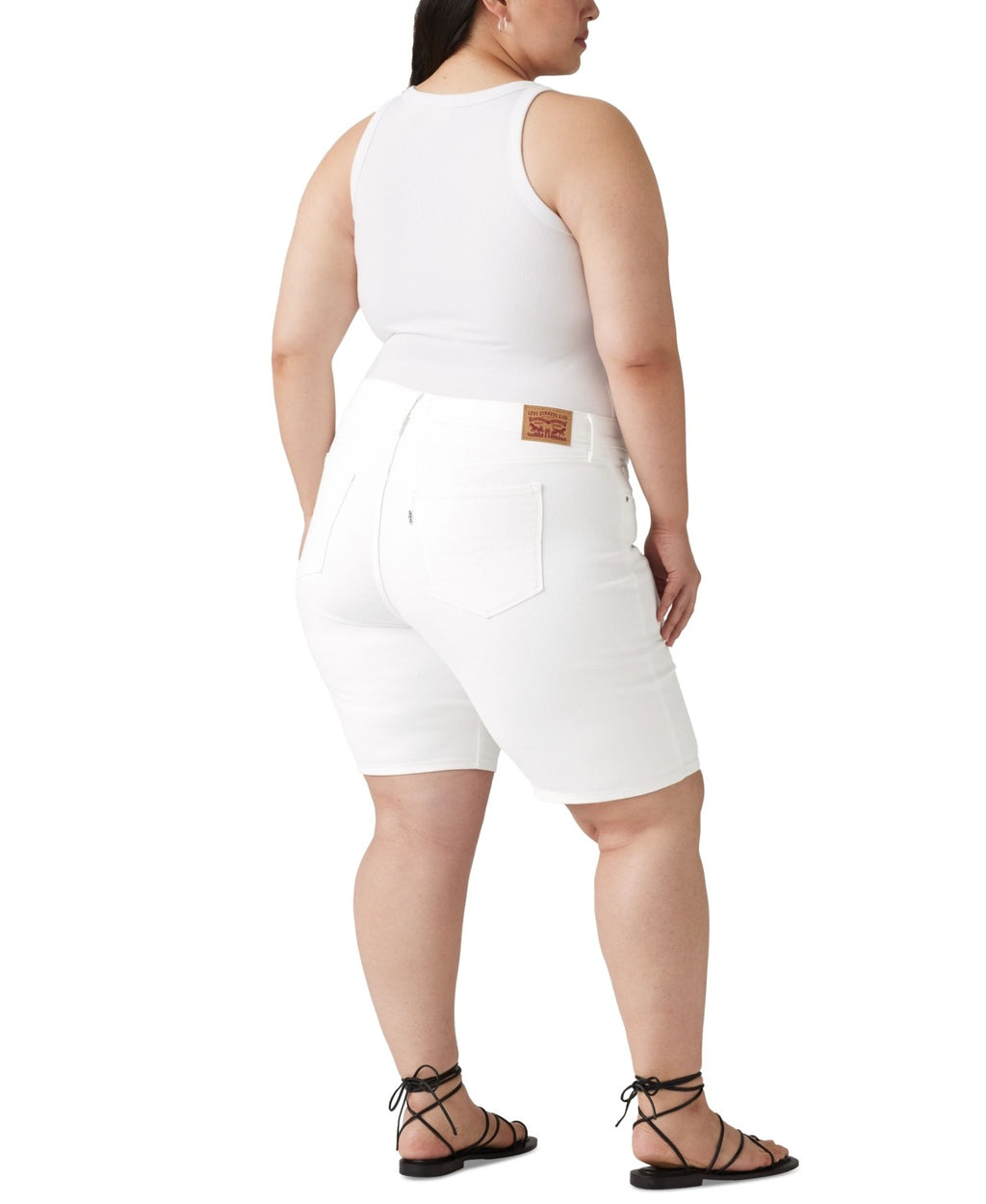 Levi's Women Size 22 White New Shorts Shaping Bermuda Women's Shorts plus sized