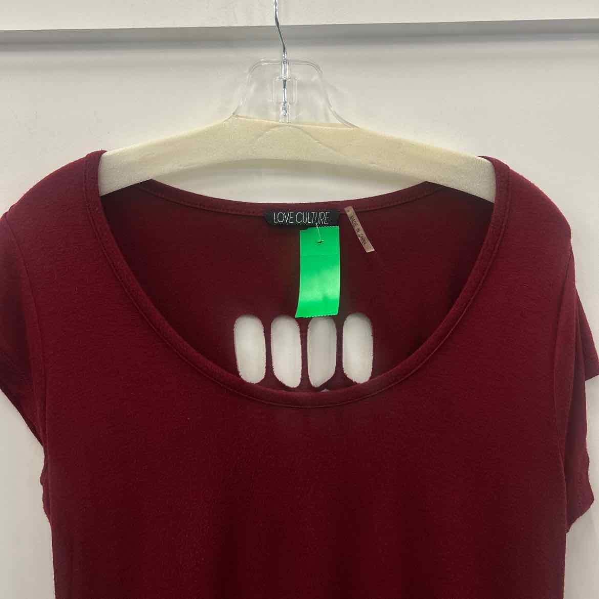 Love Culture Size L Burgundy Preloved Dress
