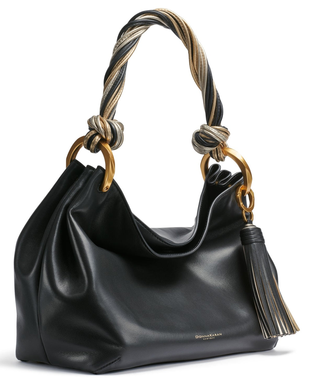 Donna Karan New York Glenwood Small Shoulder Bag - Black, Gold
