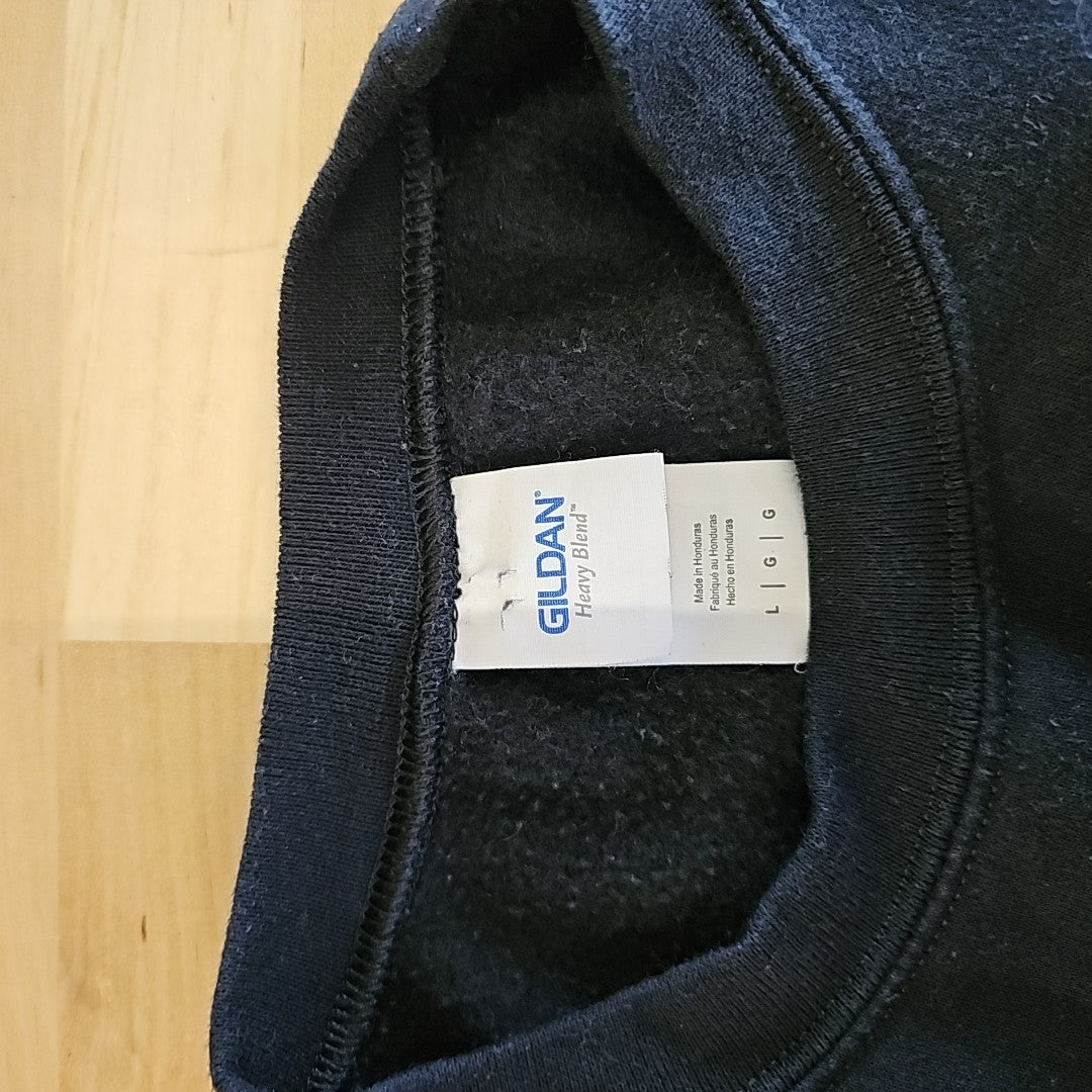 Gildan Size L Black Sweatshirt