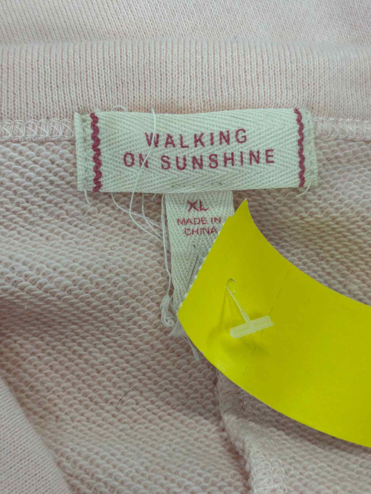 Walking on Sunshine Size XL Pink Romper