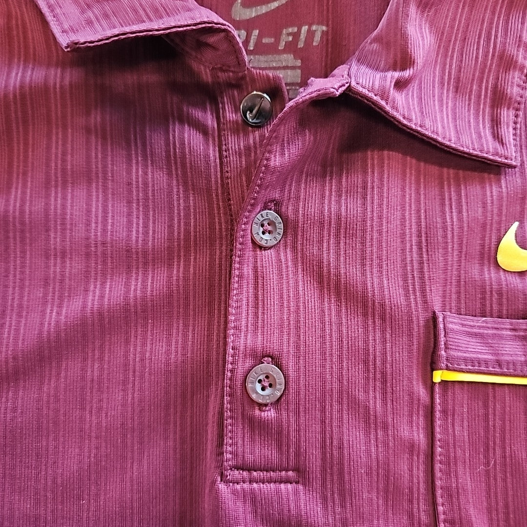 Nike Size XL Burgundy ASU Preloved MENS Polo