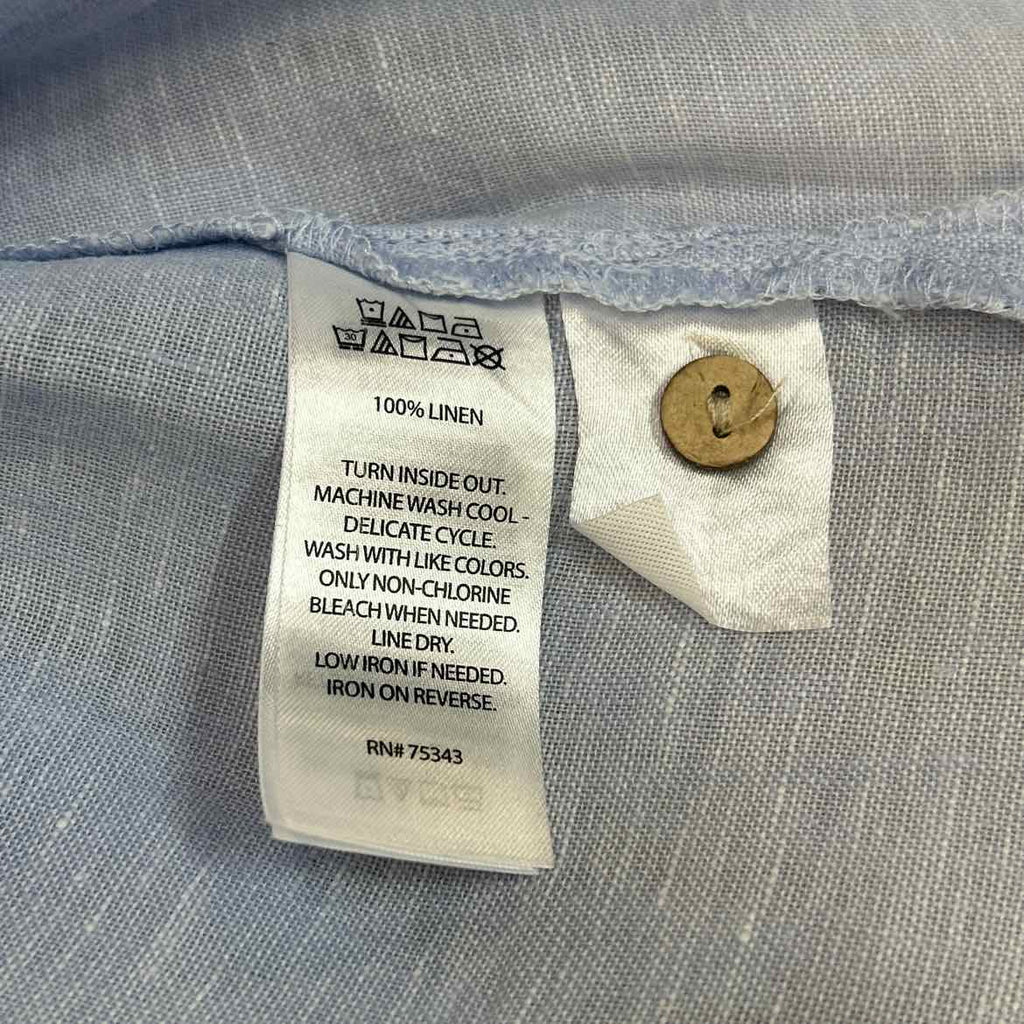 Rachel Roy Size XL Blue Preloved Button Down SS