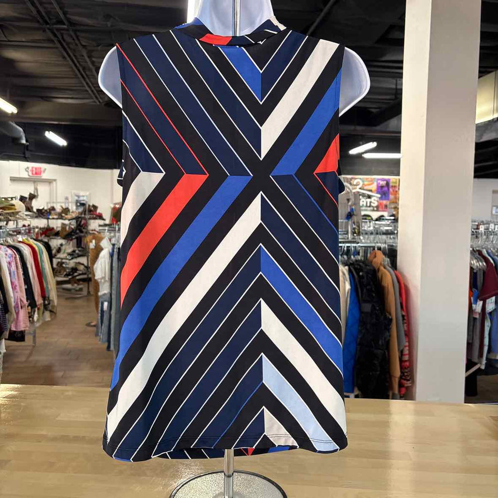 Worthington Size M Black blue red Preloved Sleeveless