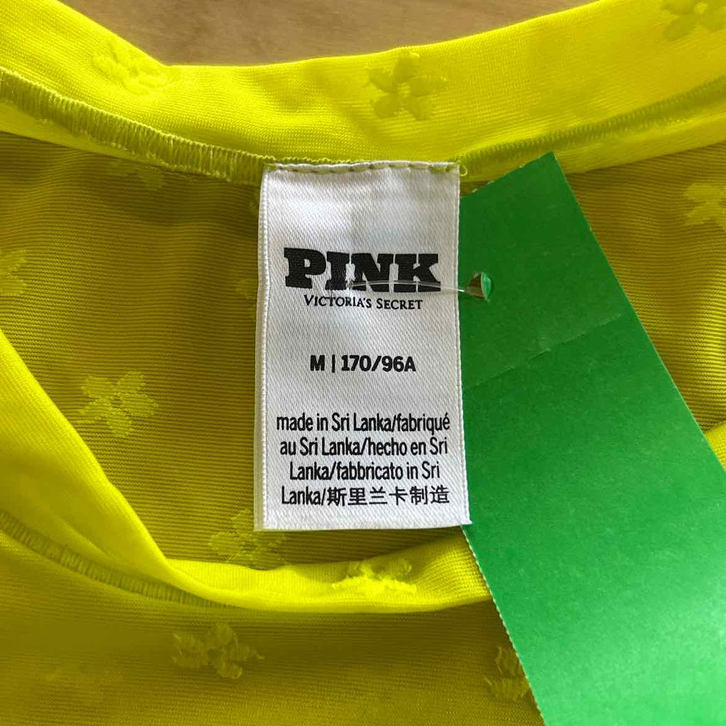 Pink Size M Green Mesh T-Shirt SS