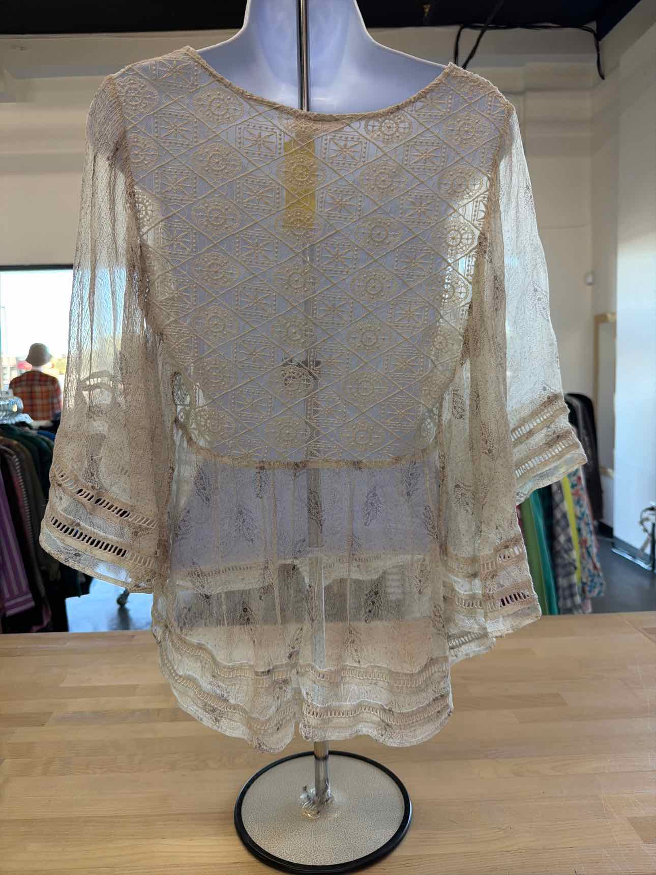 Meadow Rue Size M White Blouse