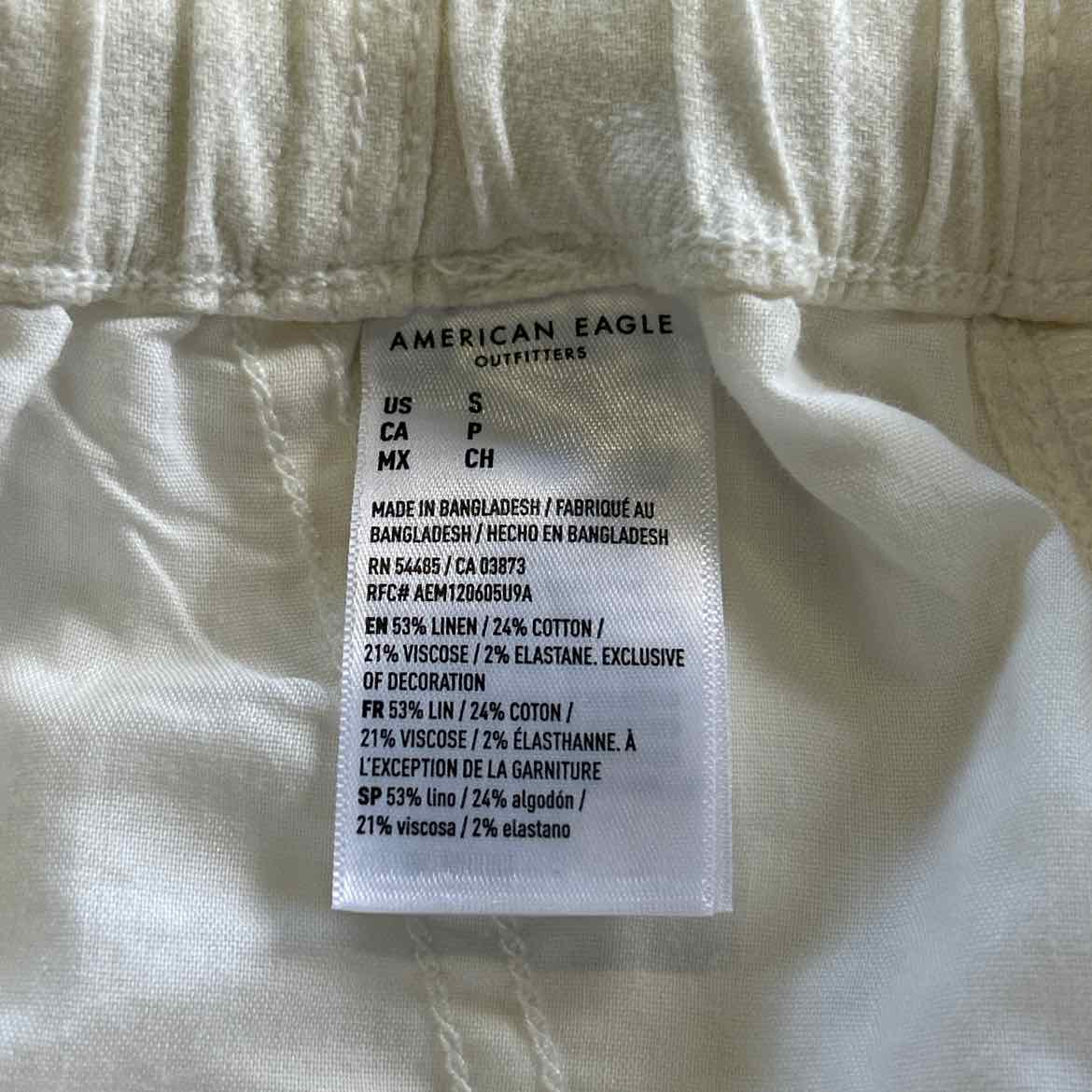 American Eagle Women Size S White Preloved Shorts