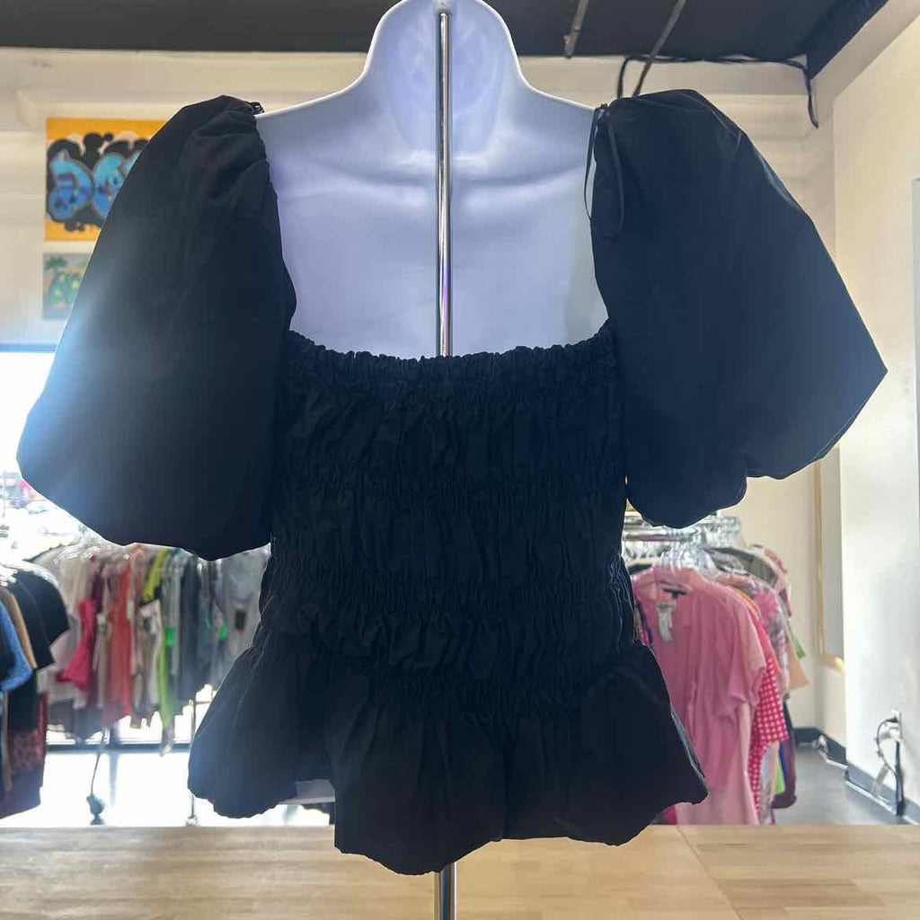 astr Size L Black Preloved Blouse SS