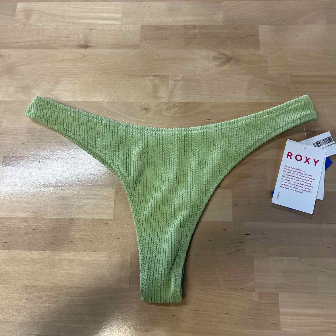 Roxy Size M Juniors' Aruba High-Leg Cheeky Bikini Bottom - Margarita