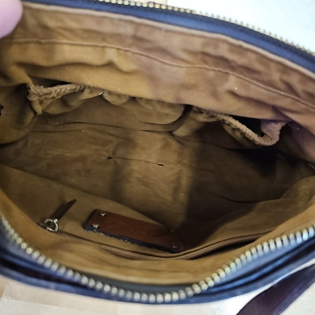 Patricia Nash Maisie Small Leather Crossbody - Maple Leaves