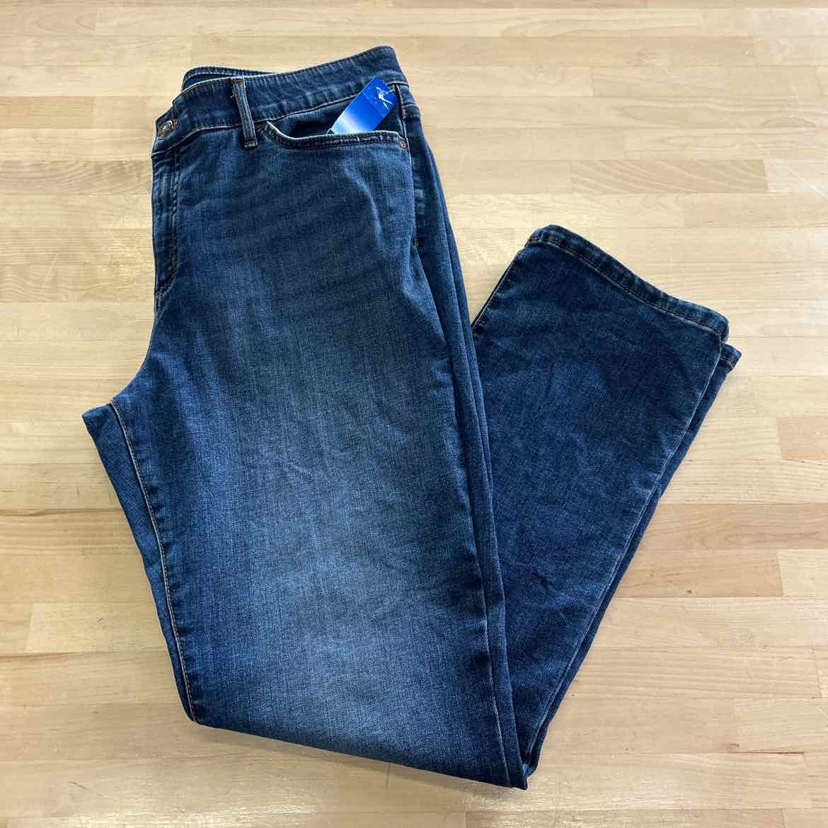 lee Size 16 Blue Denim Preloved Jeans