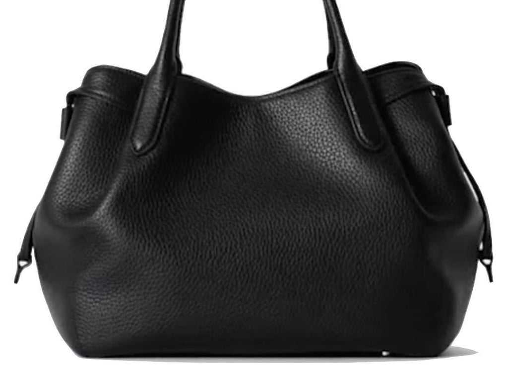 Kate Spade New York Womenâ€™s Pebbled Leather Dumpling Satchel Bag Black