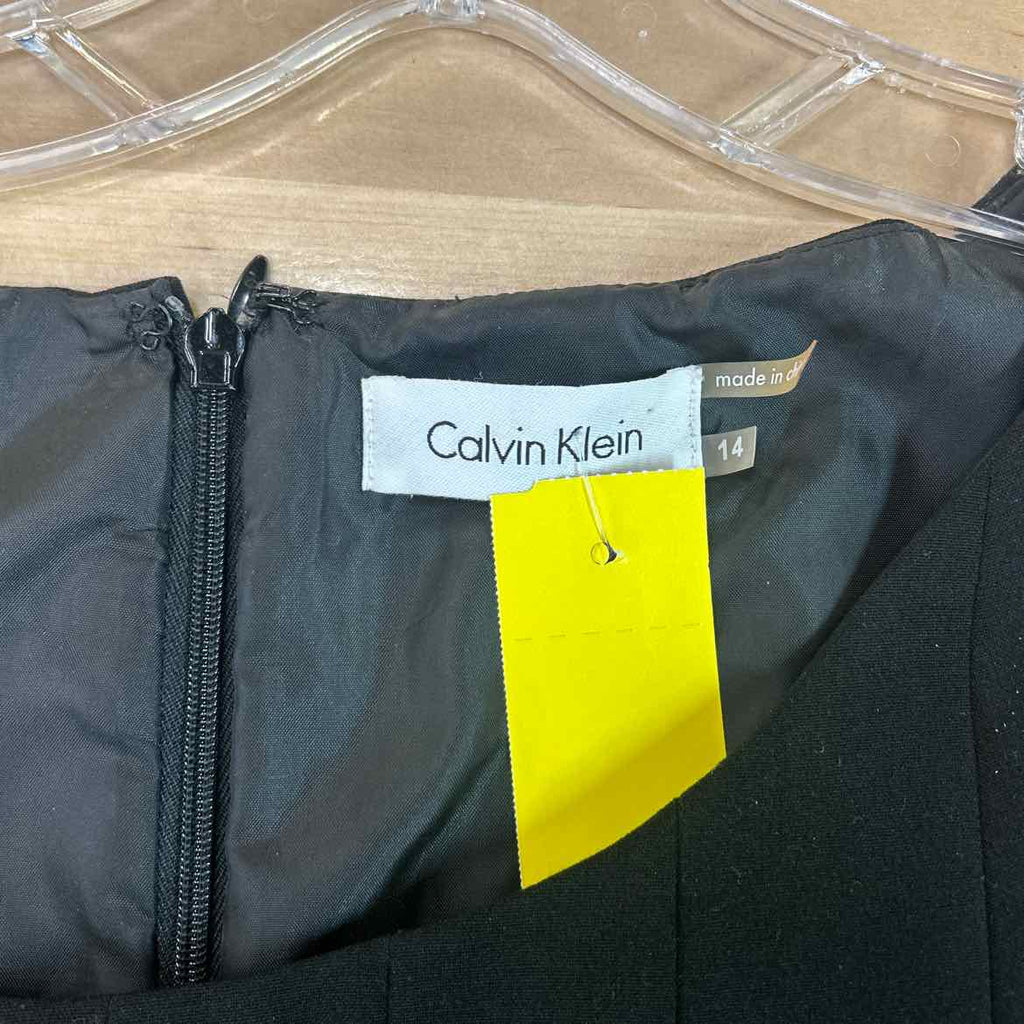 Calvin Klein Size 14 Black Preloved Dress