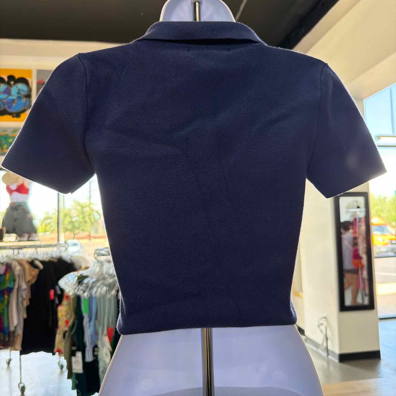 Forever 21 Size S Blue Preloved Polo
