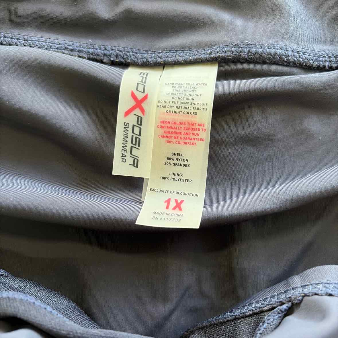Zero Posur Size 1X Gray Preloved Athletic Skort