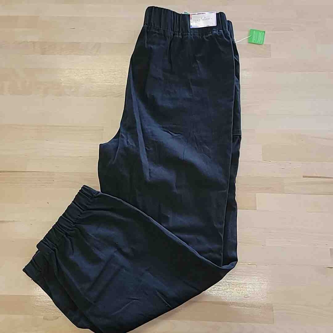 TINSELTOWN Size XL Black Pull-on Utility Jogger Pants NWT