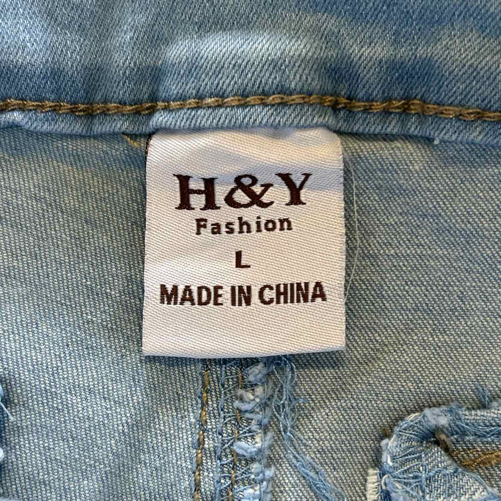 H&Y Women Size L Blue New Shorts