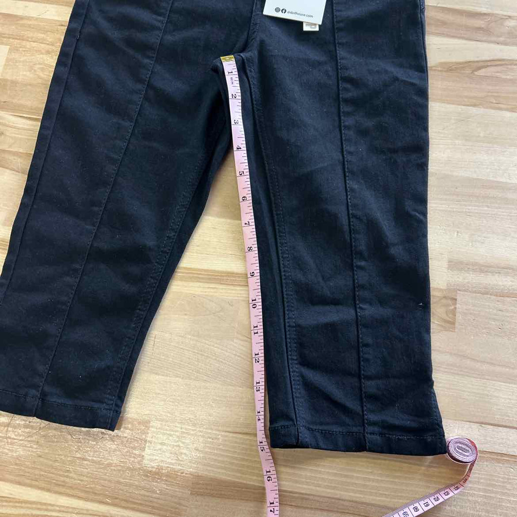 Dollhouse Juniors' Seam Front High-Rise Capri Jeans - Pure Black