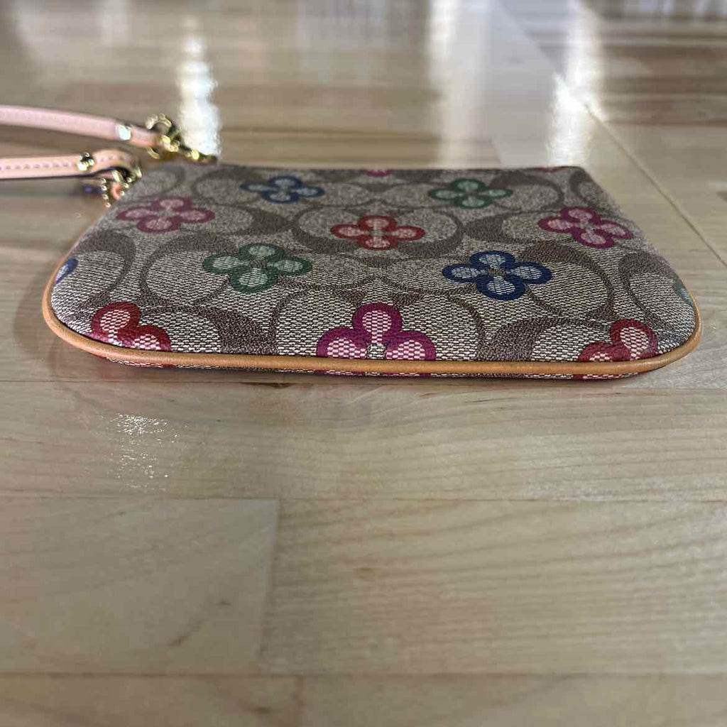 Coach Brown Wristlet