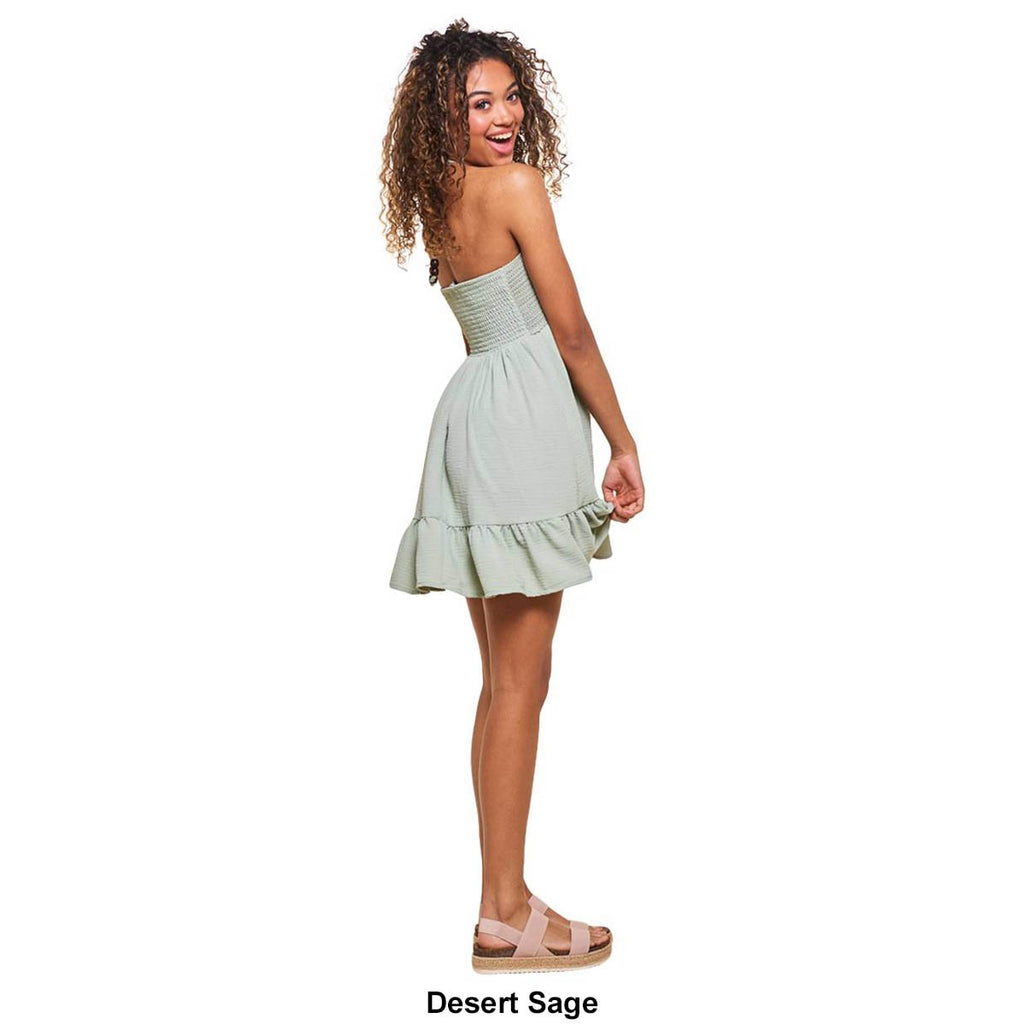 Madden Girl Size XL Crochet Bodice Halter Empire Waist Dress