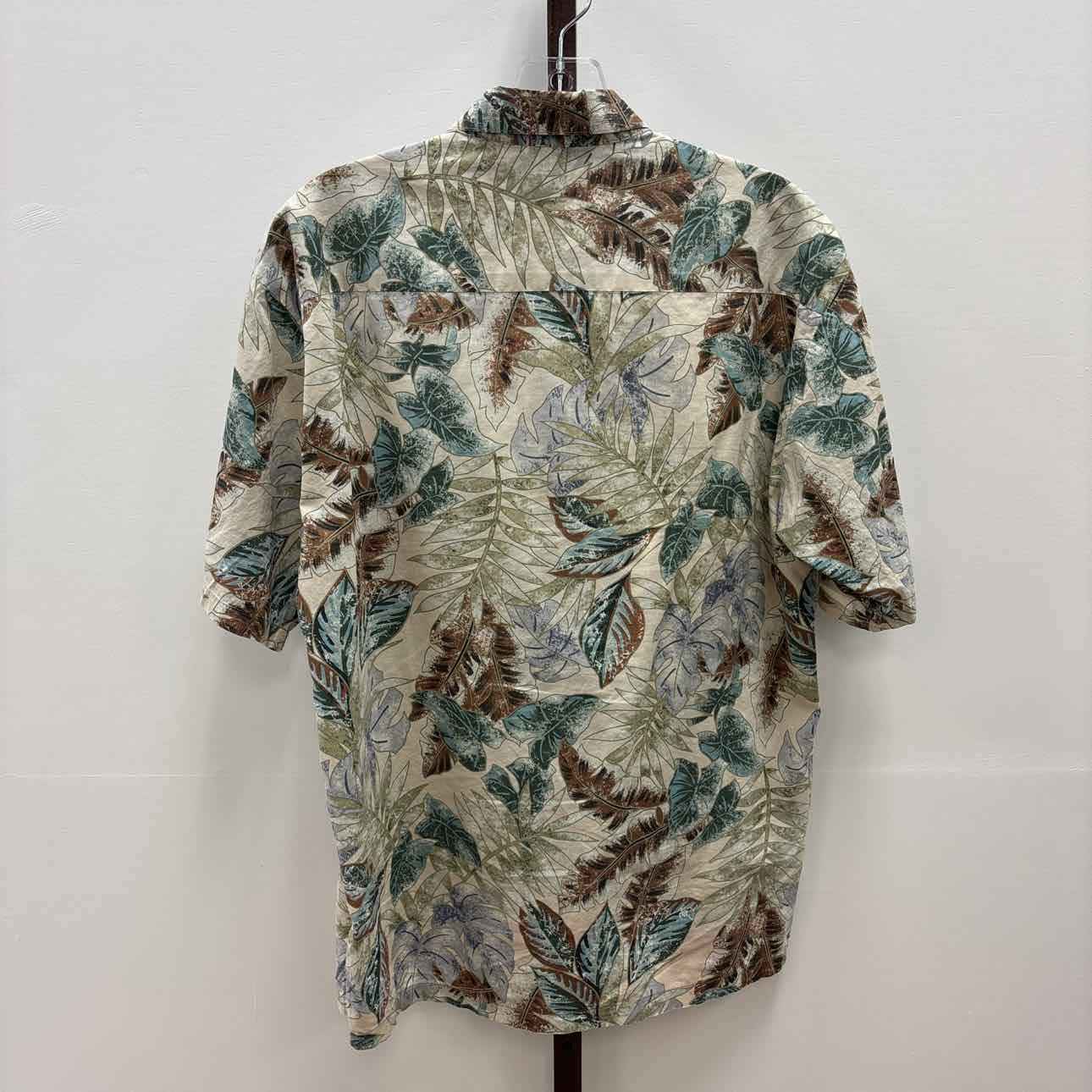 Tori Richard Size S Tan Preloved MENS Button Down Shirt