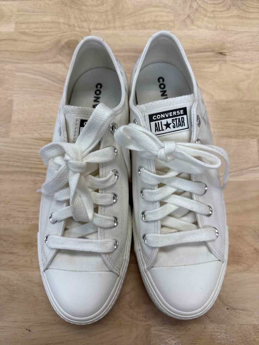 Converse Size 11 Off White Preloved Platform Sneakers