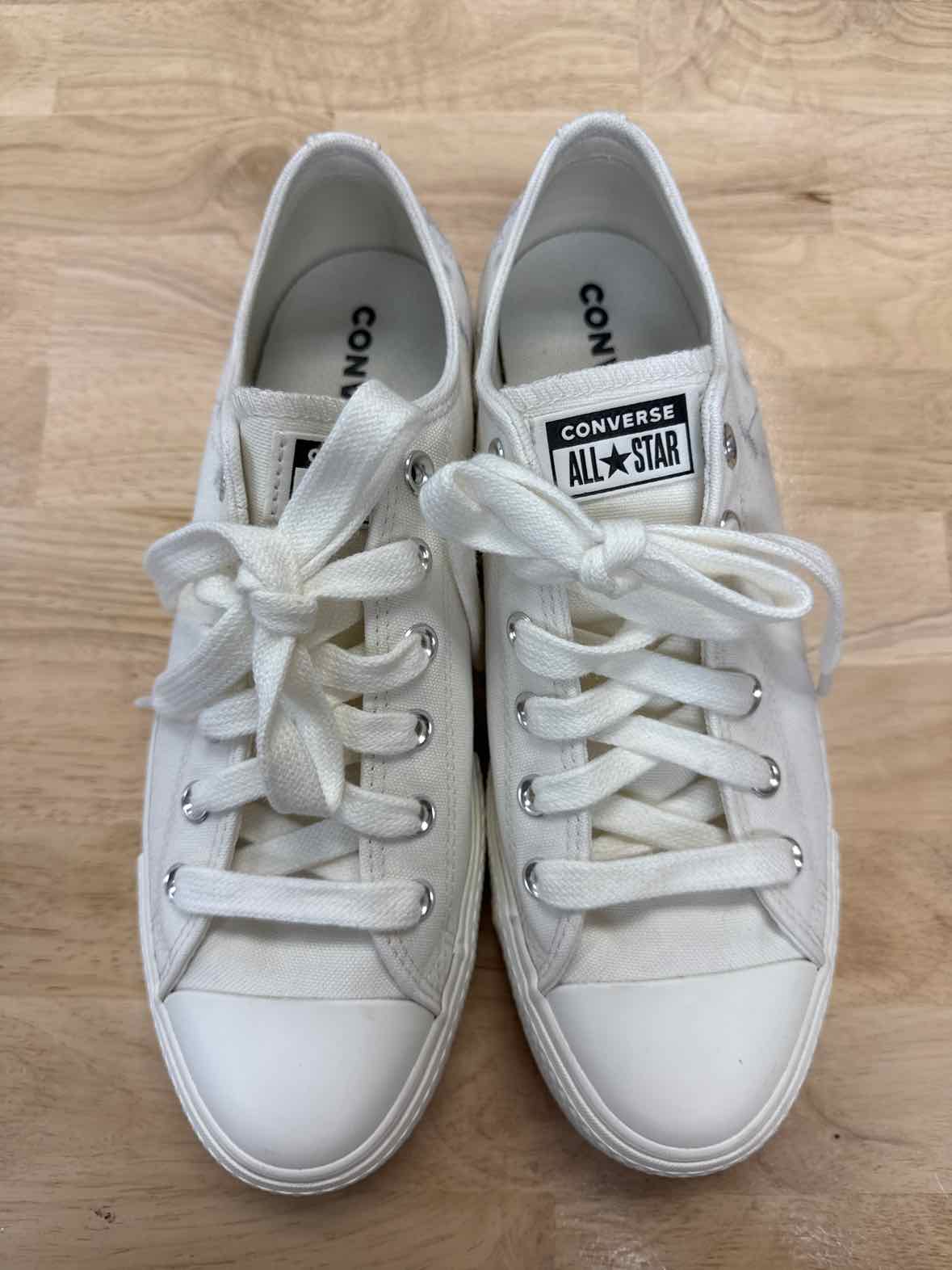 Converse Size 11 Off White Preloved Platform Sneakers