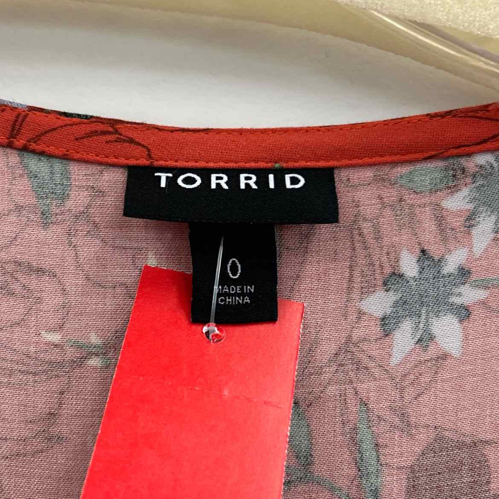 Torrid Size 0 Orange Preloved Dress