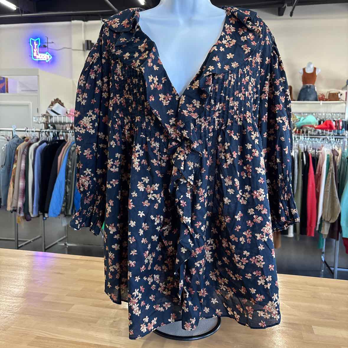 Ralph Lauren Size XXL Navy Blouse