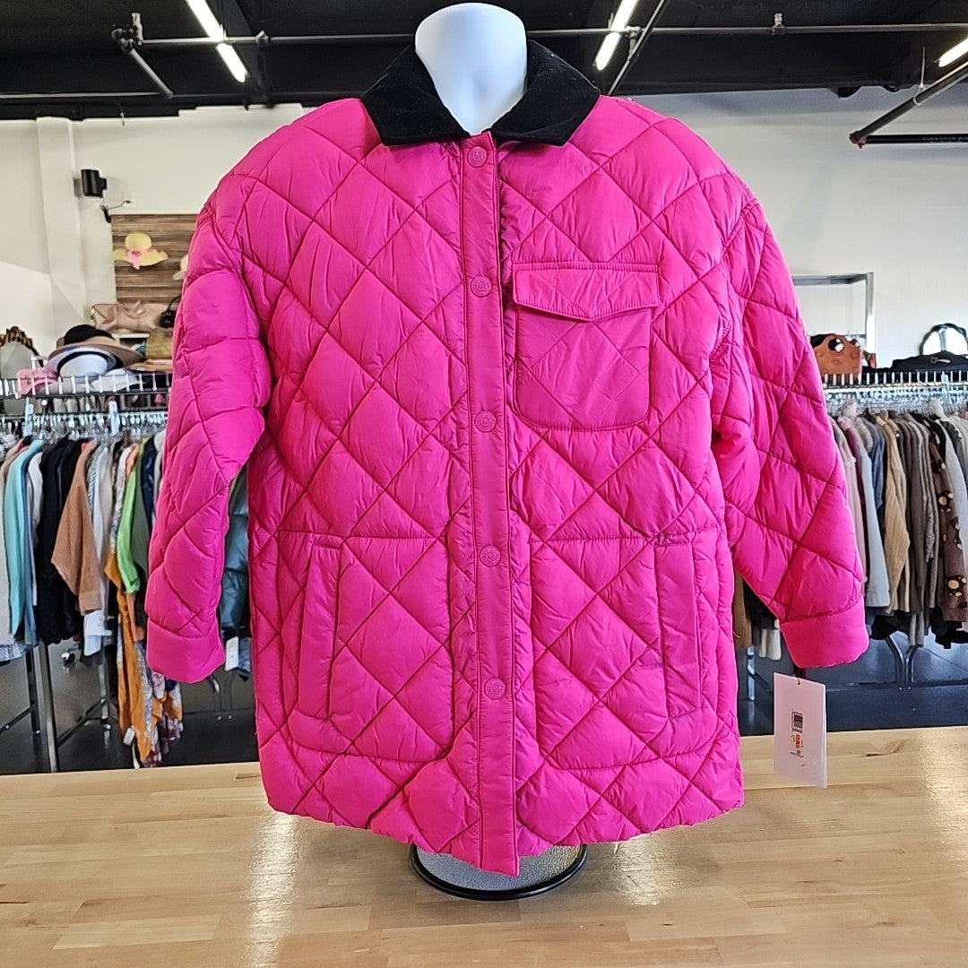 Calvin Klein Size S Pink Black New Jacket