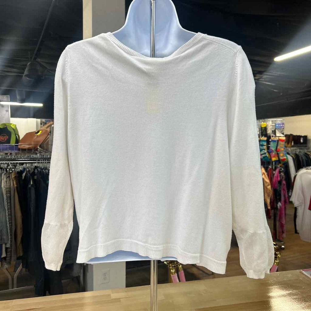 Lane Bryant Size 18 White Preloved Cardigan