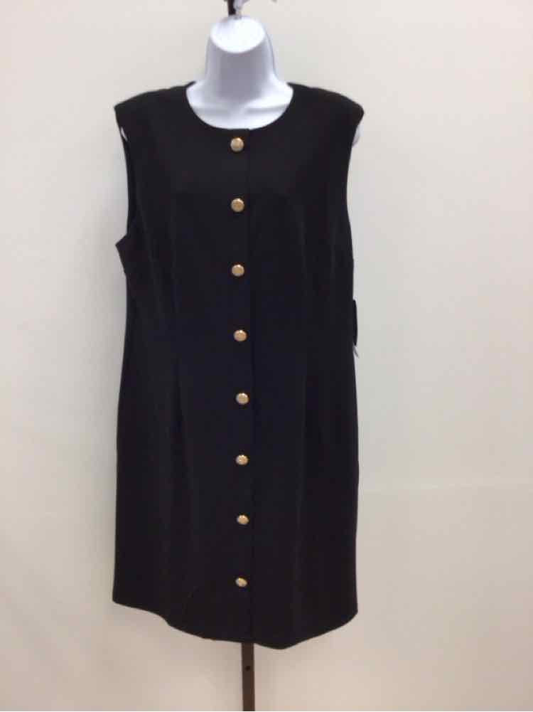 Donna Morgan Size 16Sleeveless a-Line Dress - Black