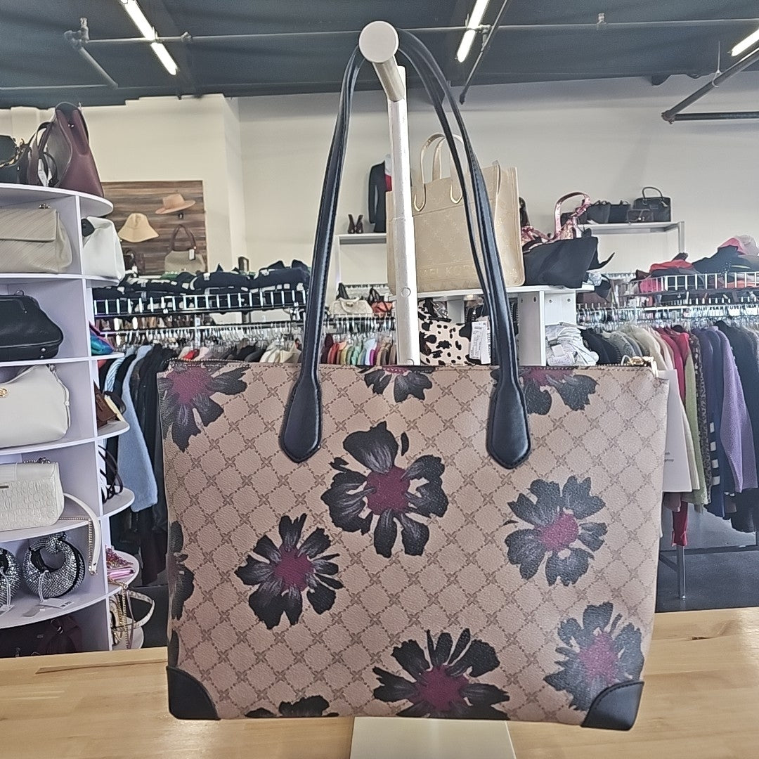 Nine West Kyrie Stylish Laptop Tote, Logo Floral