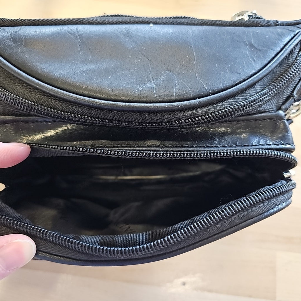 Mancini Black Fanny Pack