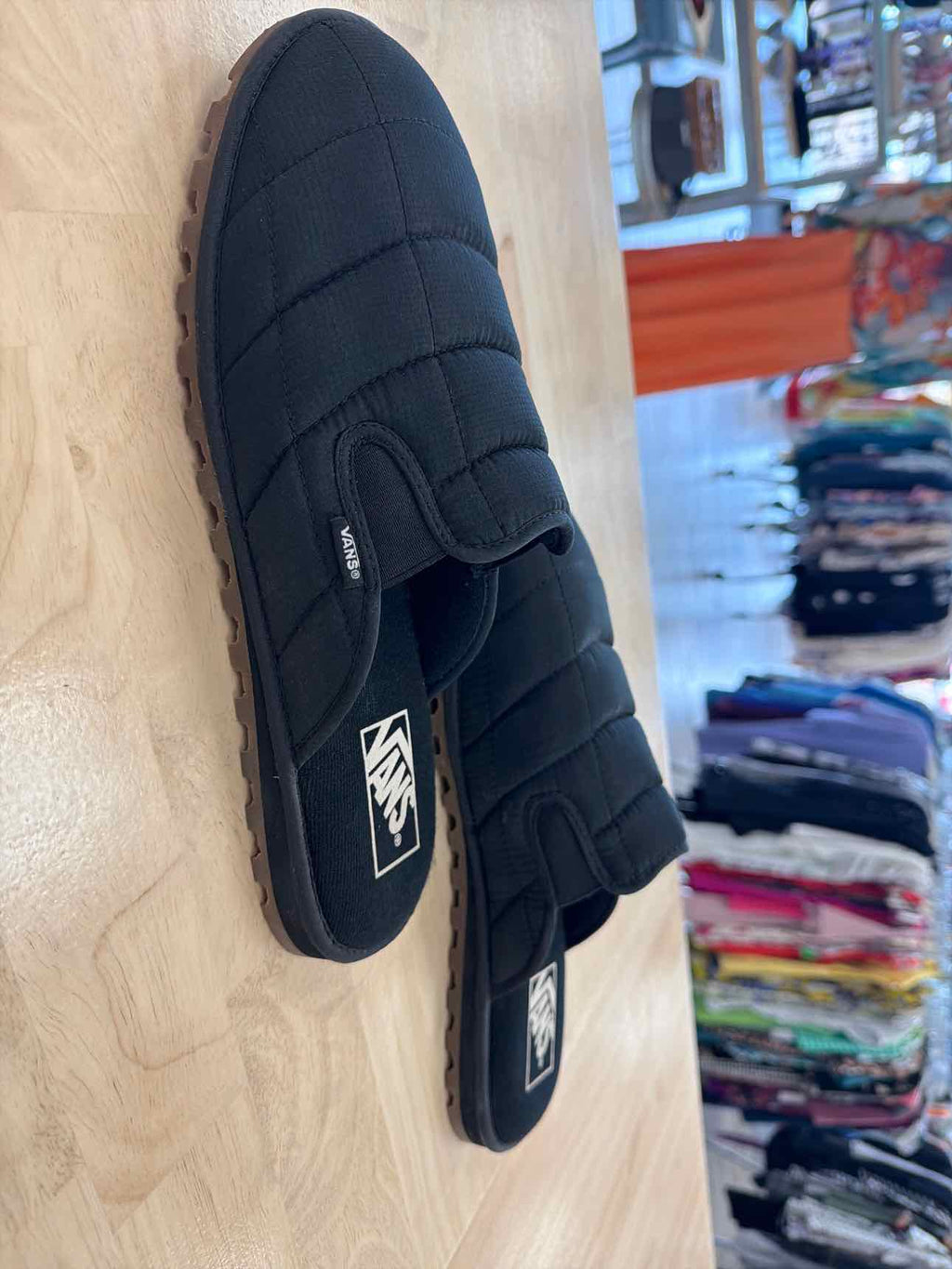 Vans Size 12 Black Nylon Preloved Sandals