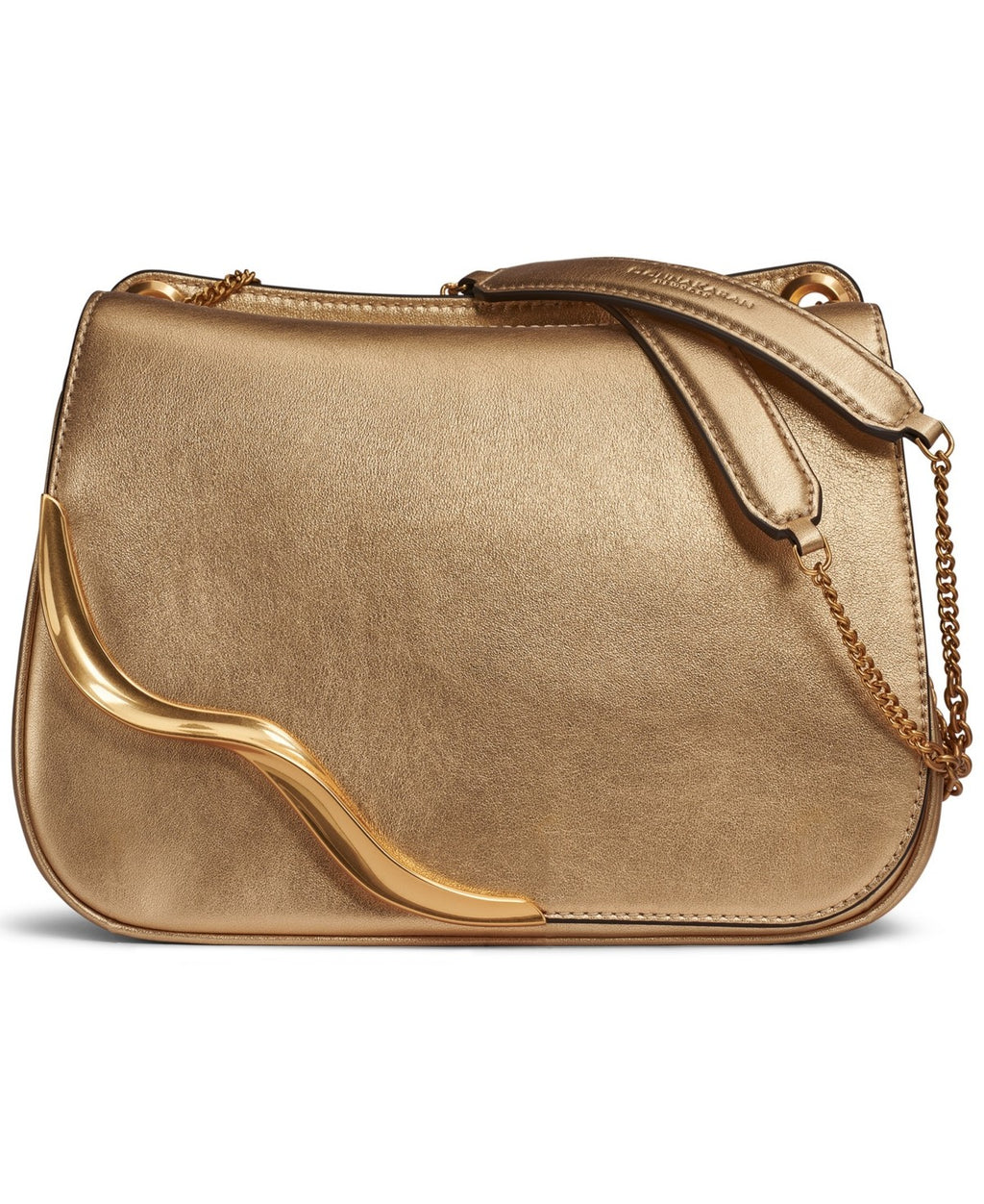 Donna Karan New York Malverne Metallic Crossbody Bag - Gold