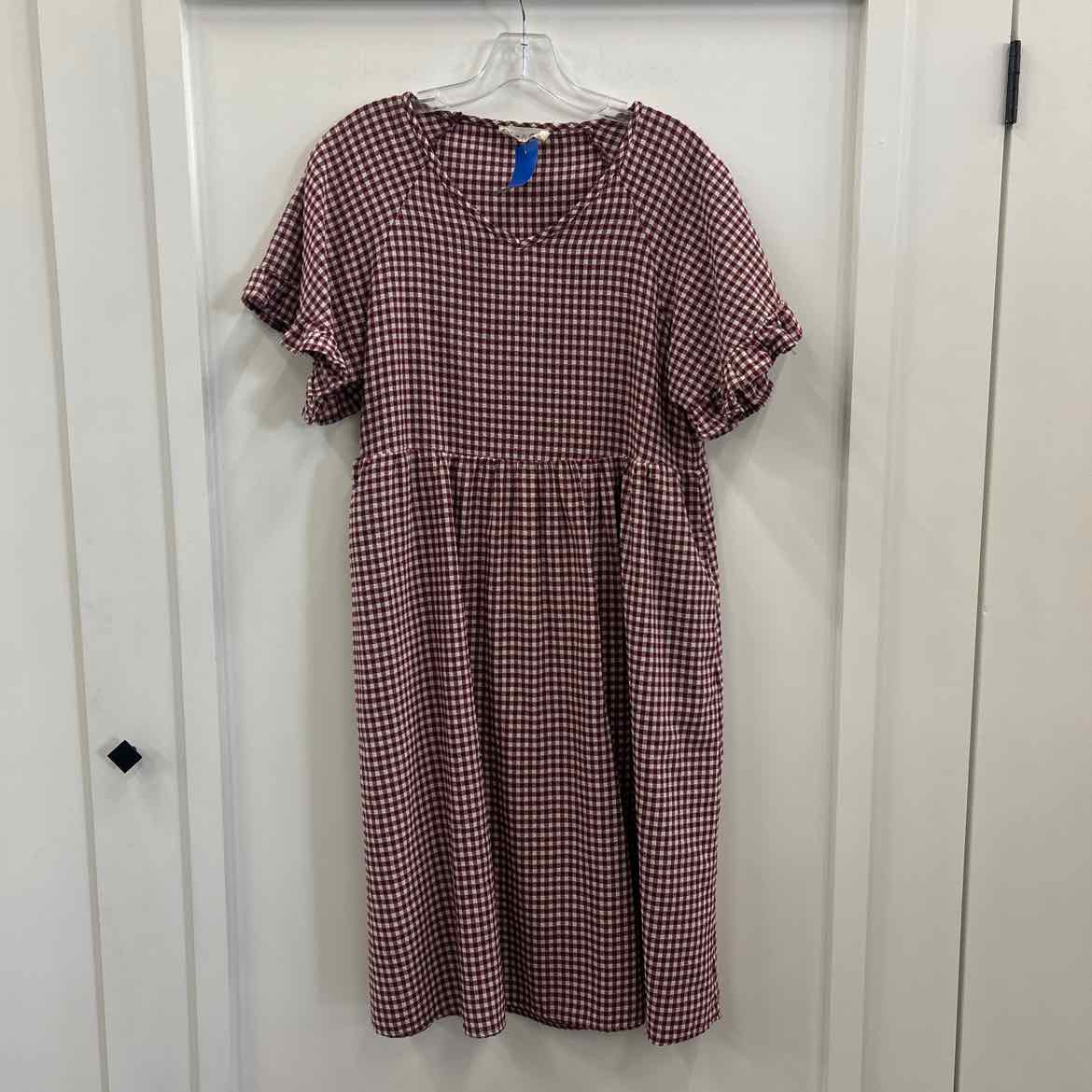 Lein In Co Size M Red White Preloved Dress