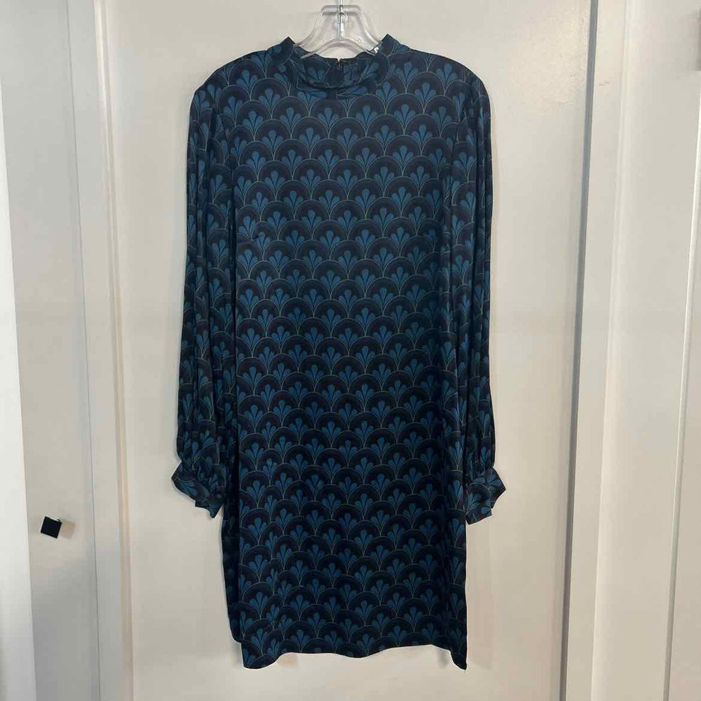 Boden Size 6 Blue Black Dress