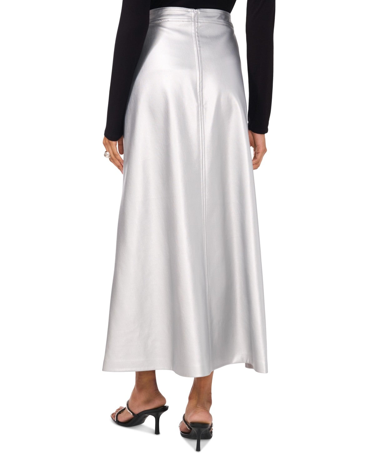 Vince Camuto Size M Silver Skirt