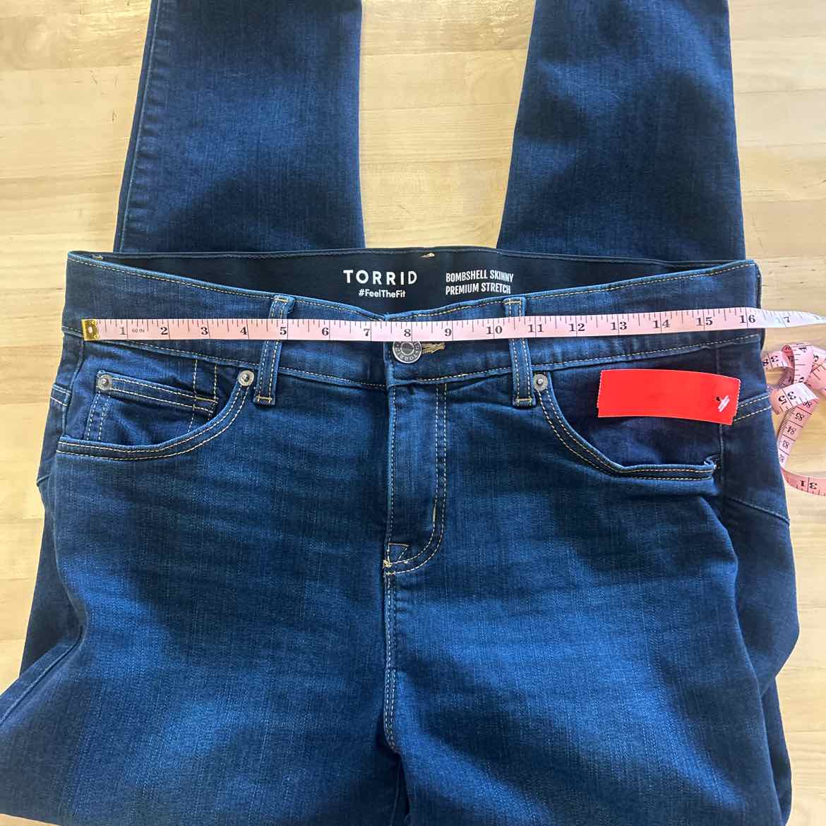 Torrid Size 14 Blue Bombshell Skinny Used Jeans