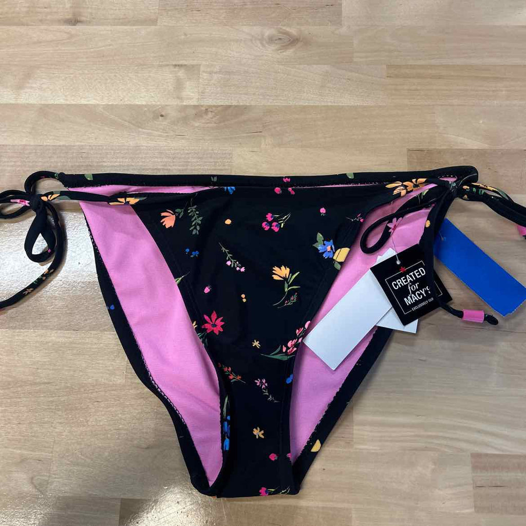 Salt + Cove Size M Floral Side-Tie Bikini Bottoms