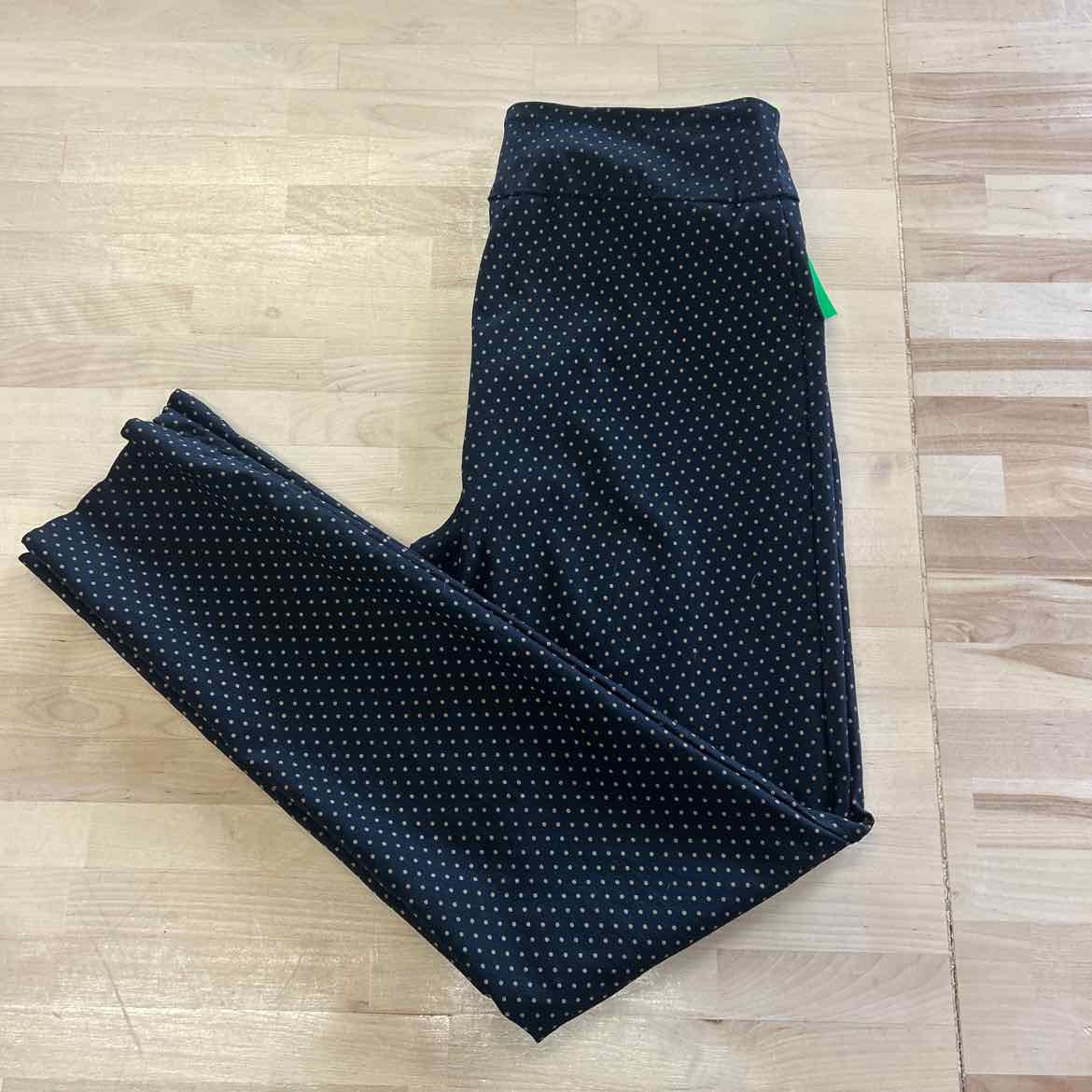Peck&Peck Size 6 Black Rayon Preloved Pants
