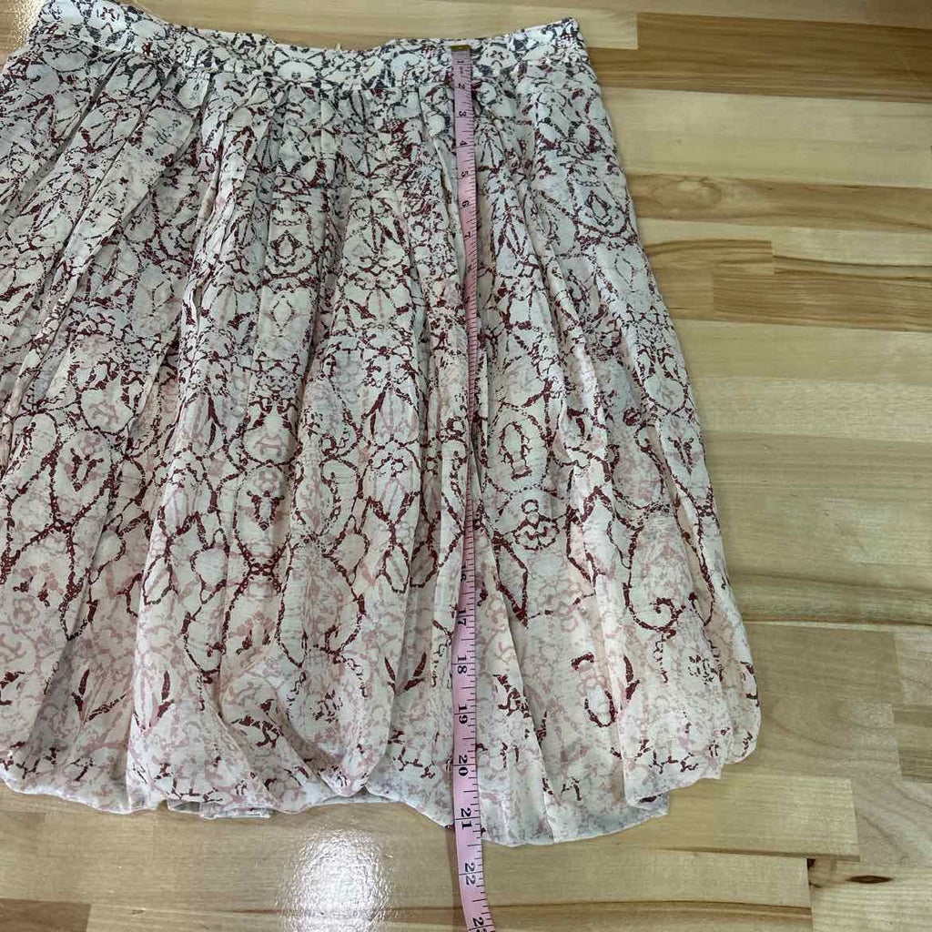 Tahari Size 12 White Red Preloved Skirt
