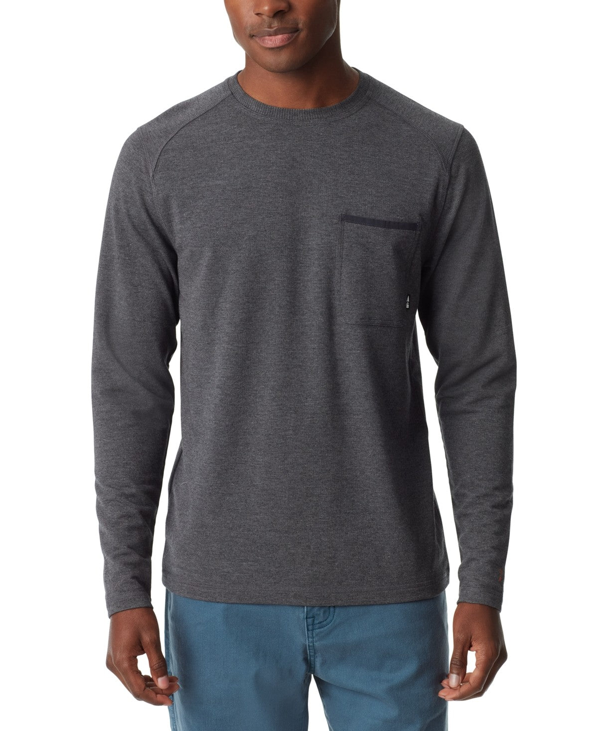 Bass Outdoor Size L Gray MENS Long Sleeve Shirt